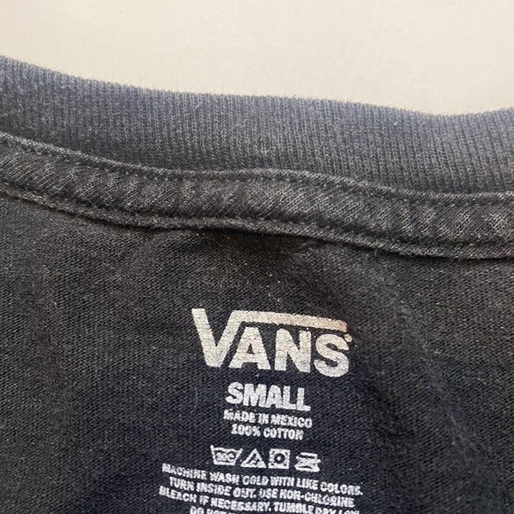 Vans Casual Graphic Short Sleeve T-Shirt Mens Size S Black White - Picture 5 of 7